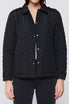   Velvet Heart Rae Long Sleeve Snap Button Down Quilted Jacket - Black - Bonton