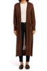   Velvet Heart Long Sleeve Long Knit Duster Front Pockets - Brown - Bonton