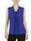 Sl Knot Front Solid Ity Knit Top