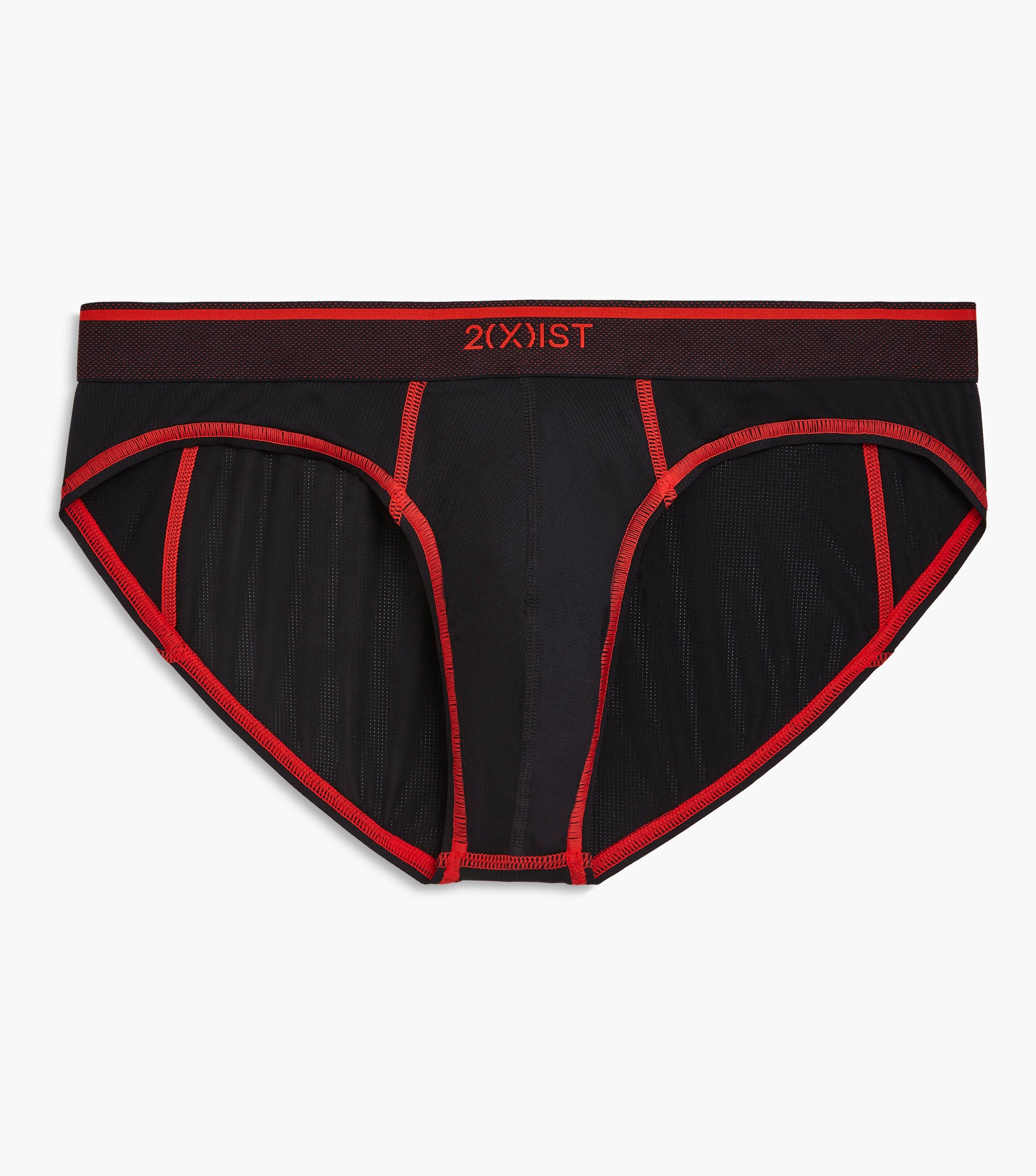  2xist Speed Dri Lightning Low-rise Brief - Black Beauty / Endangered - Bonton
