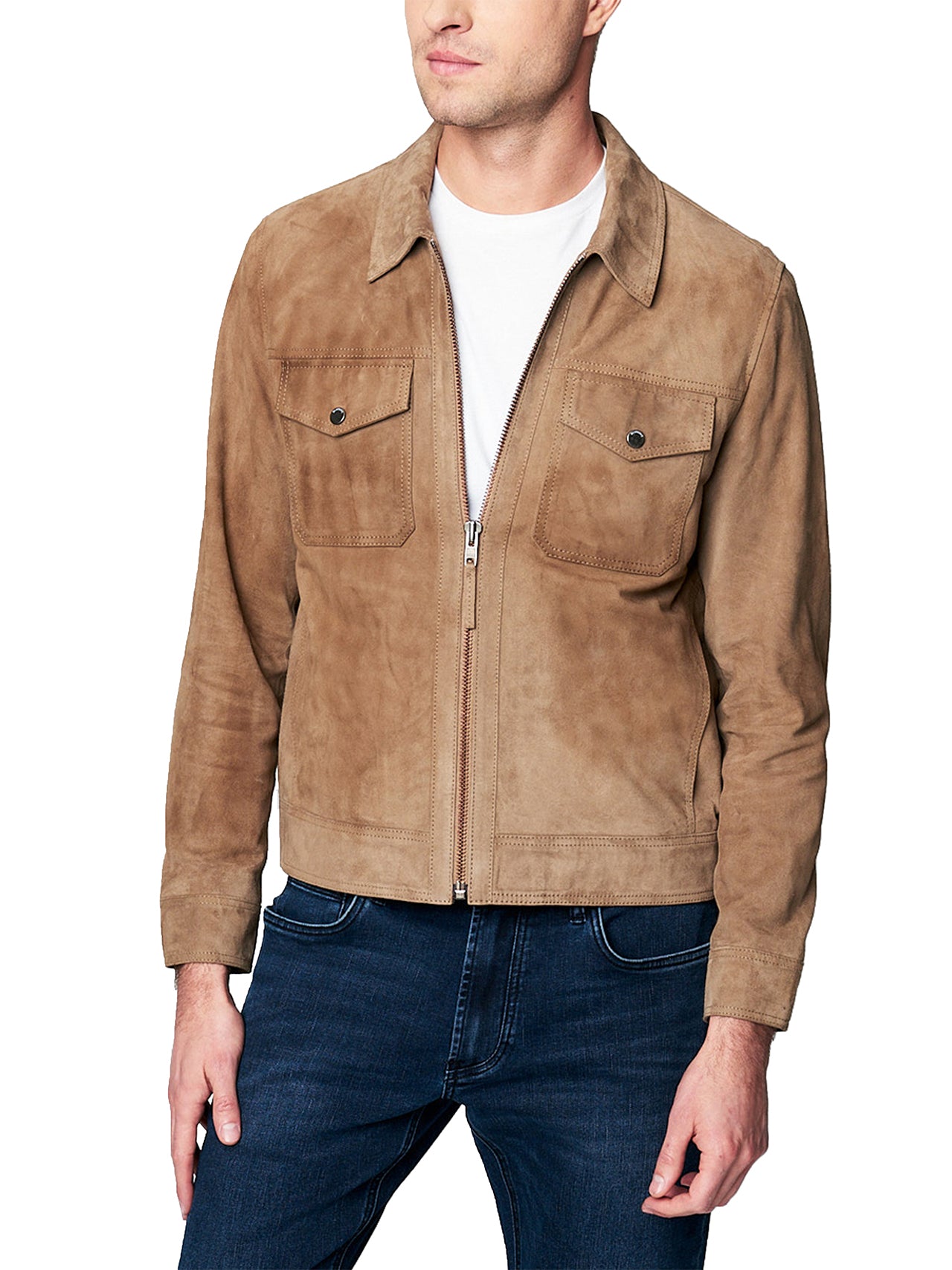  BlankNYC Suede Zip Front Jacket - Win or Lose - Bonton