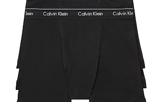  Calvin Klein Cotton Classics Boxer Brief 3 Pack - Black - Bonton