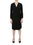  Anne Klein Solidarity Wrap Dress - Black - Bonton