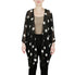  Anne Klein Dot Print Sheer Cardigan - Anne Black/ Anne White - Bonton