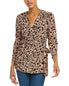  Anne Klein Wrap Top - Warm Sand Combo - Bonton