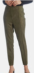  Anne Klein Suede Pull-on Slim Ankle Pants - Kelp - Bonton