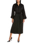  Anne Klein Satin Dolman Sleeve Midi Dress - Anne Black - Bonton
