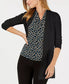 Anne Klein Plus Size Monterey Cardigan - Black - Bonton