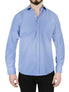  Solid Blue Dress Shirt - Blue - Bonton
