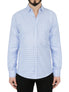  Men's Regular Shirt Blue Check Design 2 - Blue - Bonton