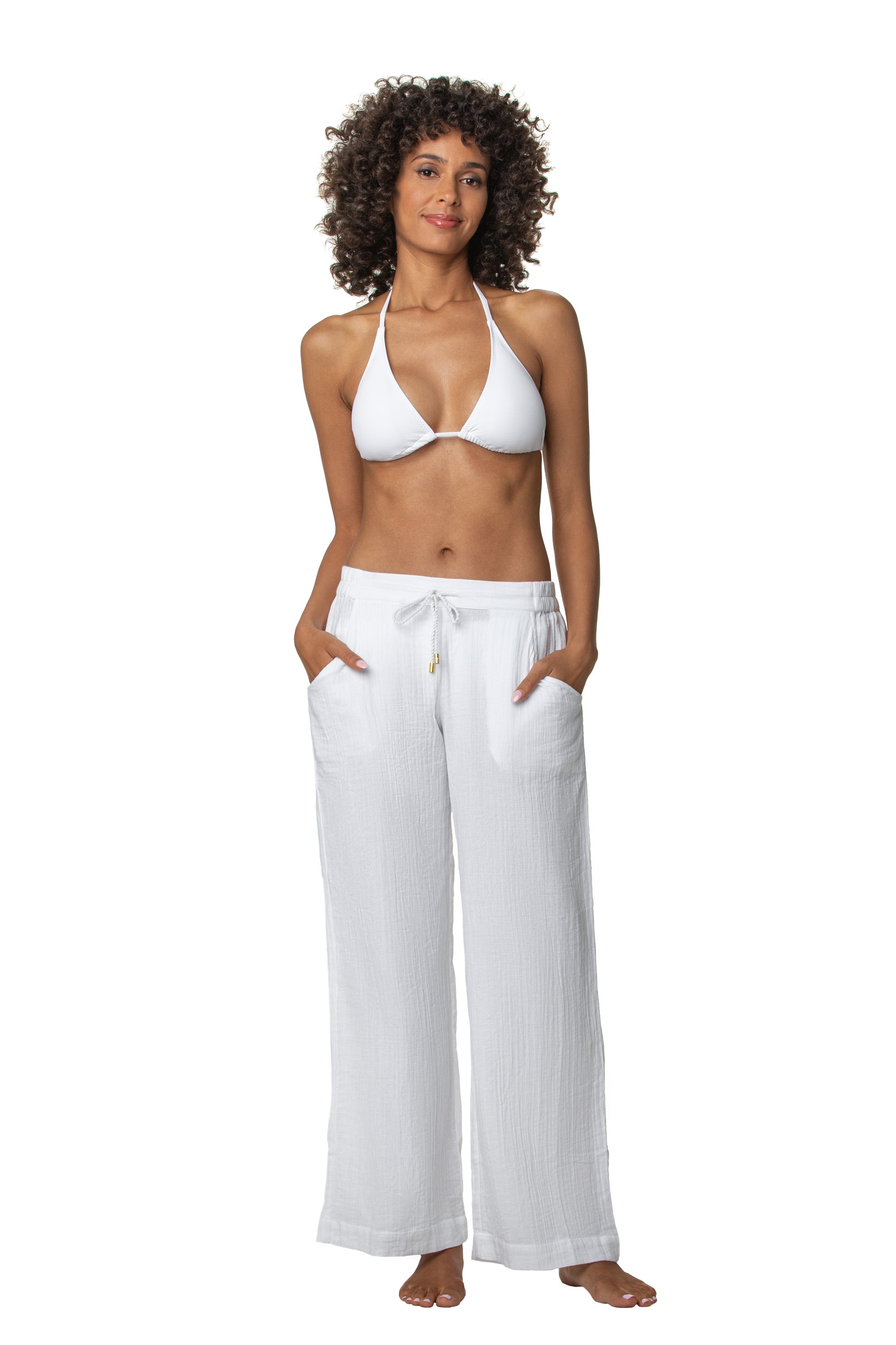 Helen Jon Weekender Pant 1 - White - Bonton