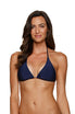  Helen Jon String Bikini Top - Navy - Bonton