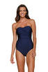  Helen Jon Twist Bandeau One Piece - Navy - Bonton