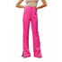  Ciebon Safia Split Hem Satin Pants - Pink - Bonton