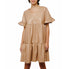  Ciebon Ashlyn Vegan Leather Dress - Tan - Bonton