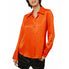  Ciebon Jacque Collared Button Down Satin Top - Burnt Orange - Bonton