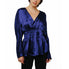  Ciebon Viera Pintuck Effect Batwing Top - Cobalt - Bonton