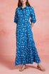  Jinette Blue Jacinta Maxi Dress - Blue Jacinta - Bonton