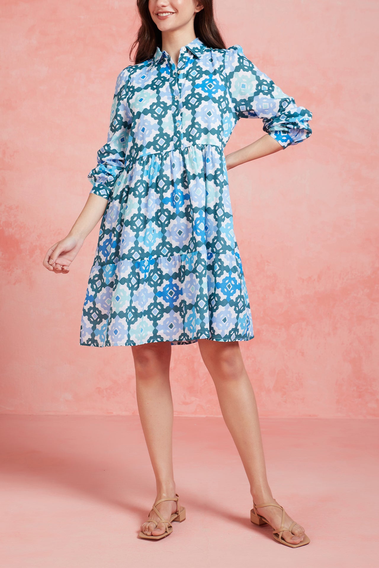  Romy Blue Jimena Short Dress - Blue Jimena - Bonton