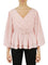 Belted Peplum Flounce Shirt