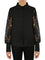 Cutout Sleeve Button Down