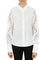 Cutout Sleeve Button Down