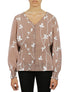  Miss Selen Floral V Button Down - Brown - Bonton