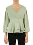  Miss Selen Belted Solid Top - Khaki - Bonton