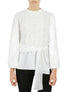  Miss Selen Embellished Crochet Shirt - White - Bonton
