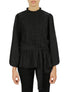  Miss Selen Embellished Crochet Shirt - Dark Black - Bonton