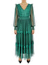  Miss Selen Belted Lace Dress - Emerald - Bonton