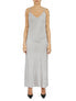  Cream & Rouge Tonal Patterned Charmeuse Dress - Grey - Bonton