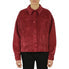  Cream & Rouge Velvet Corduroy Shacket - Boreaux - Bonton
