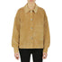  Cream & Rouge Velvet Corduroy Shacket - Beige - Bonton