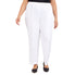  Alfred Dunner Plus Proportioned Short Pant - White - Bonton