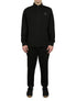  Big & Tall Fully Open Zipper Tracksuit in Black - Black - Bonton