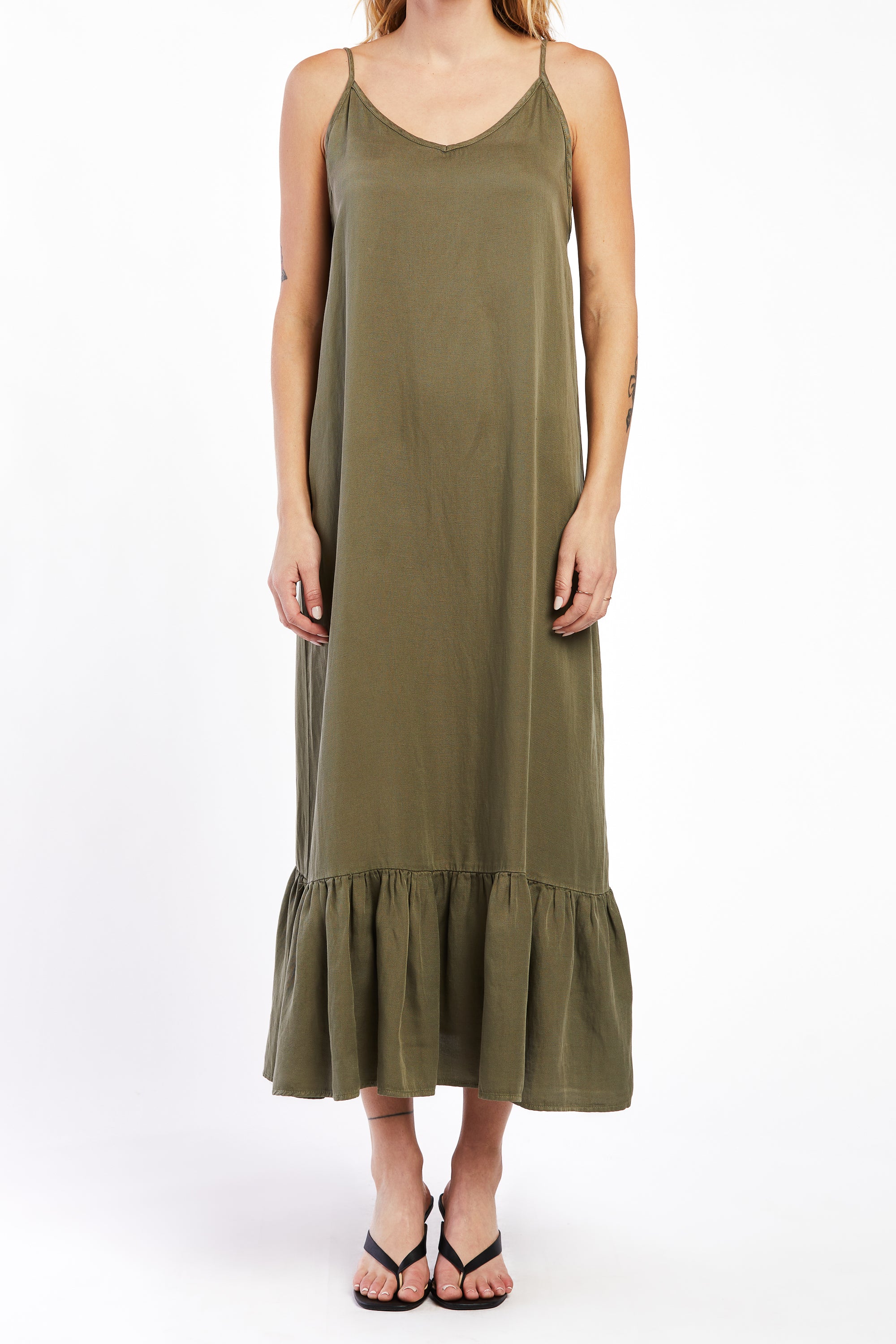   Velvet Heart Adele Adjustable Strap Long Tank Dress - Indigo - Bonton