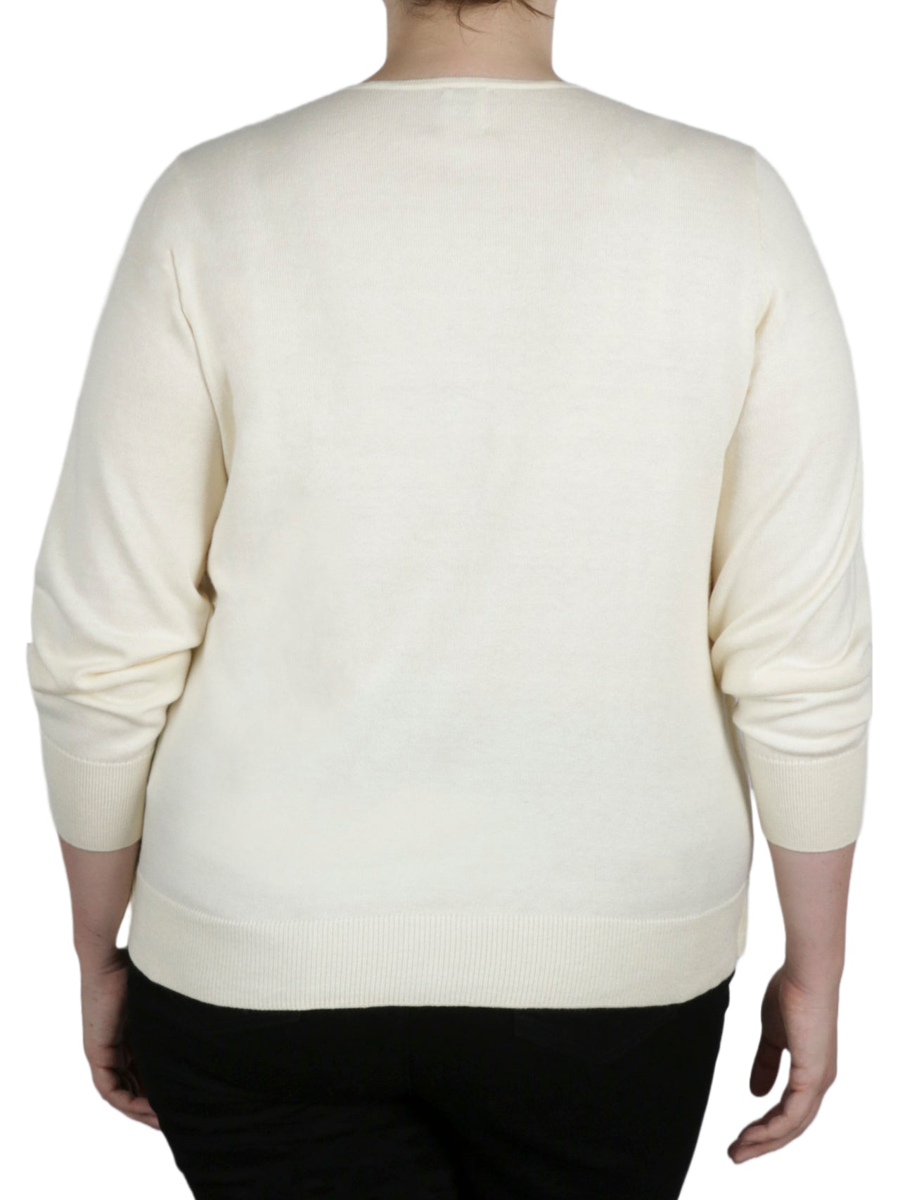 Anne Klein Plus Size Sweater Set - Anne White - Bonton