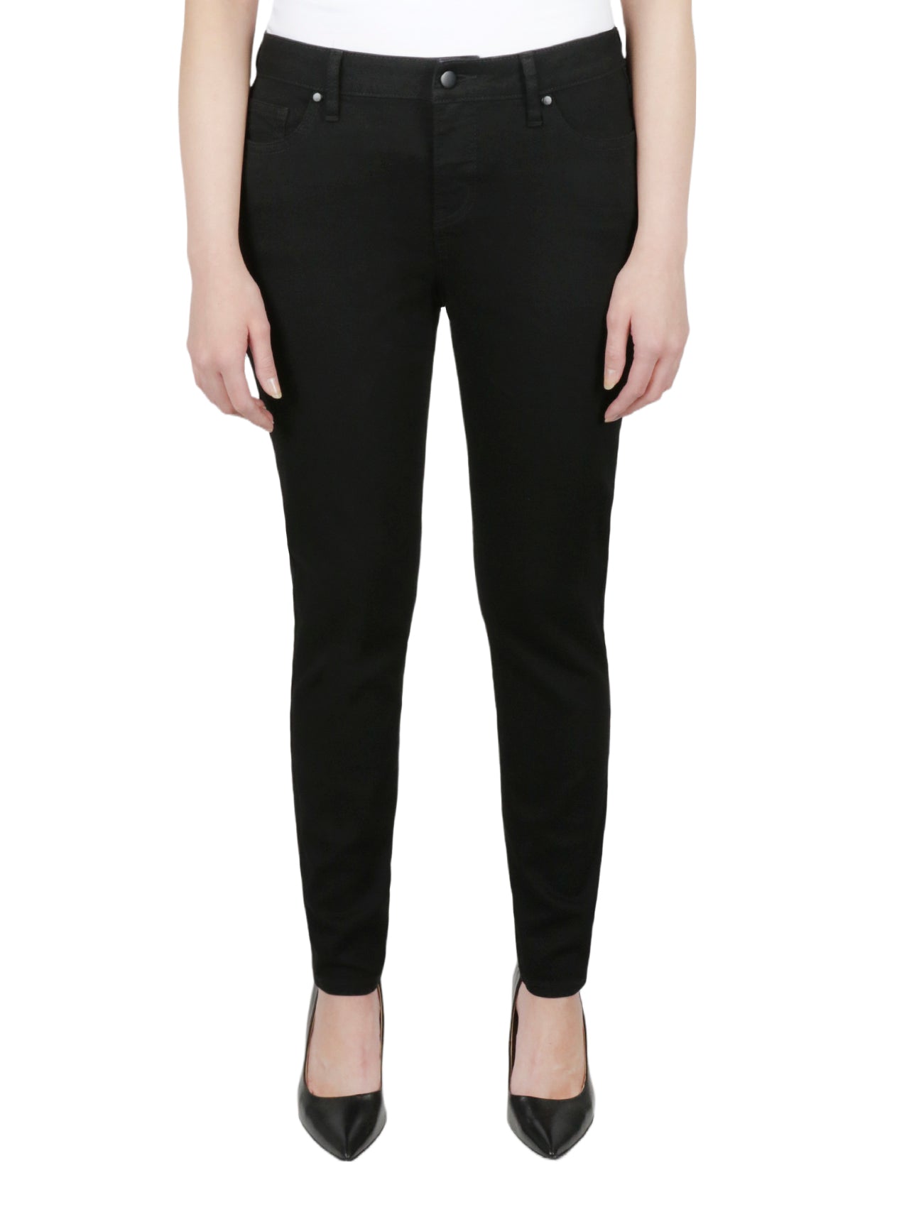  Relativity Missy 5 Pocket Skinny Jeans - Black - Bonton