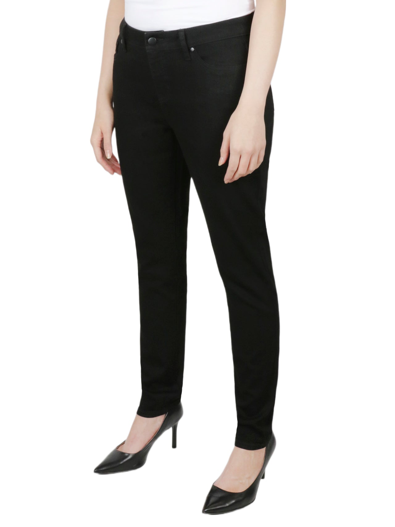  Relativity Missy 5 Pocket Skinny Jeans - Black - Bonton