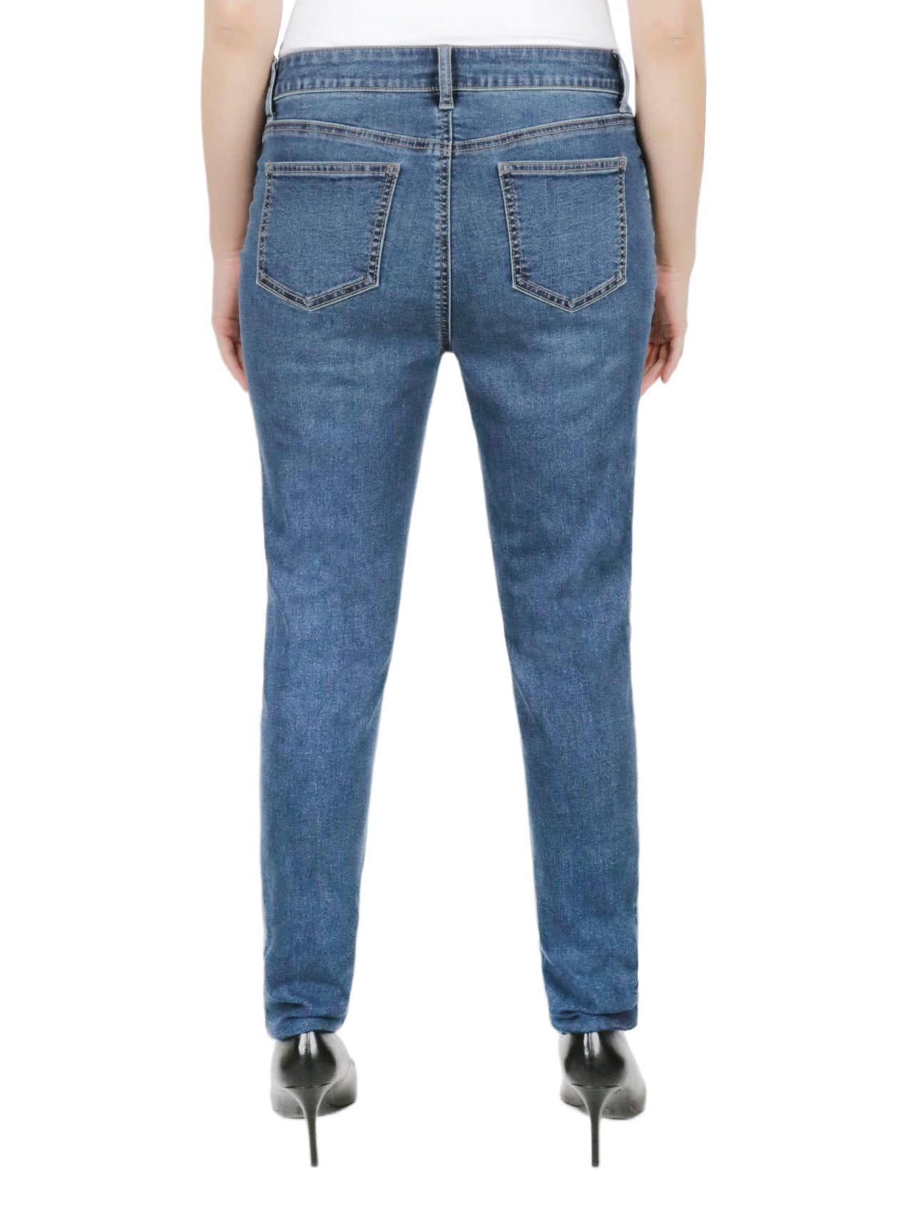  Relativity Missy 5 Pocket Skinny Jeans - Black - Bonton