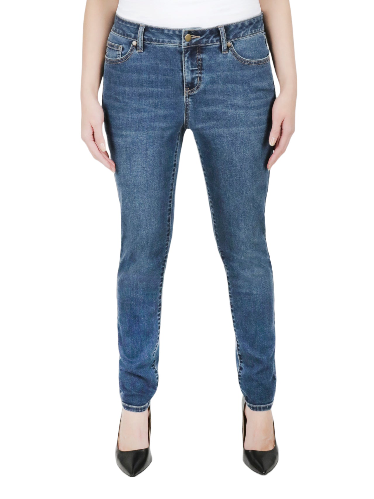  Relativity Missy 5 Pocket Skinny Jeans - Black - Bonton