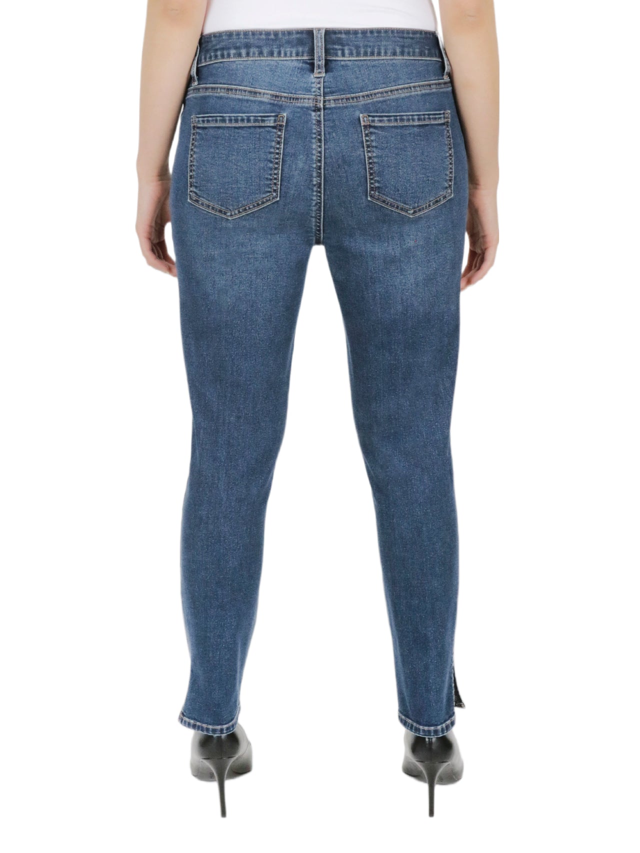  Relativity Missy Ankle Jeans - Dark Wash - Bonton