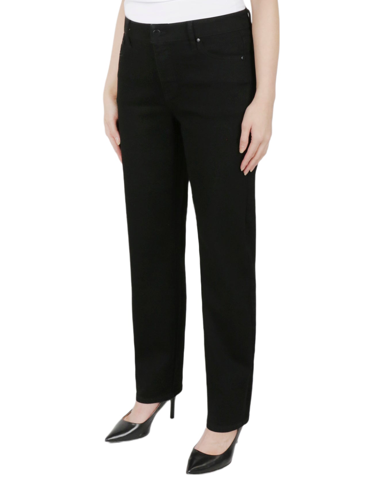  Relativity Missy Straight Leg Jeans - Black - Bonton
