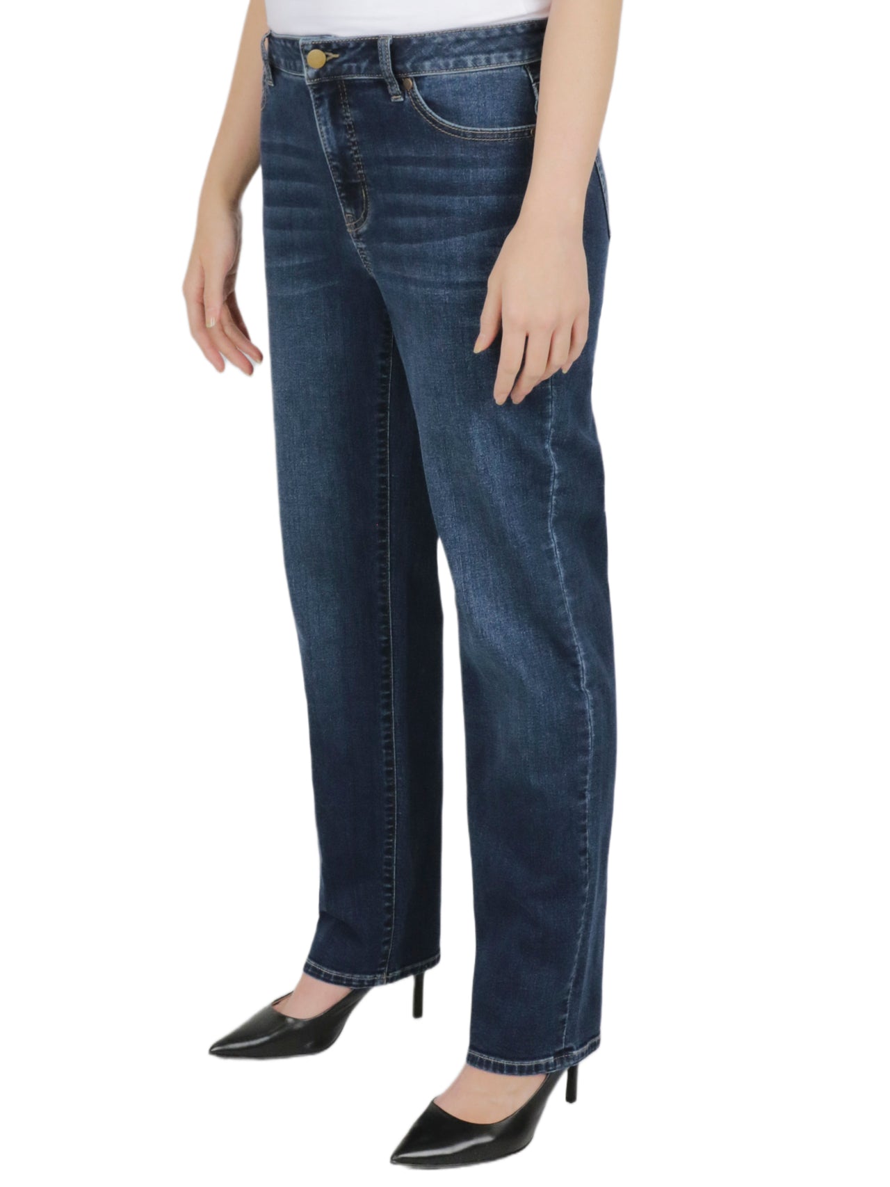  Relativity Missy Straight Leg Jeans - Black - Bonton