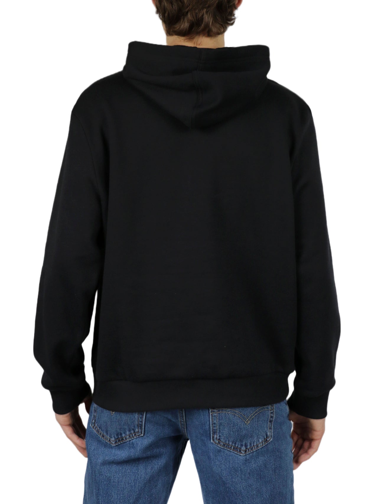  Calvin Klein Monogram Pullover Hoodie - Black Beauty - Bonton