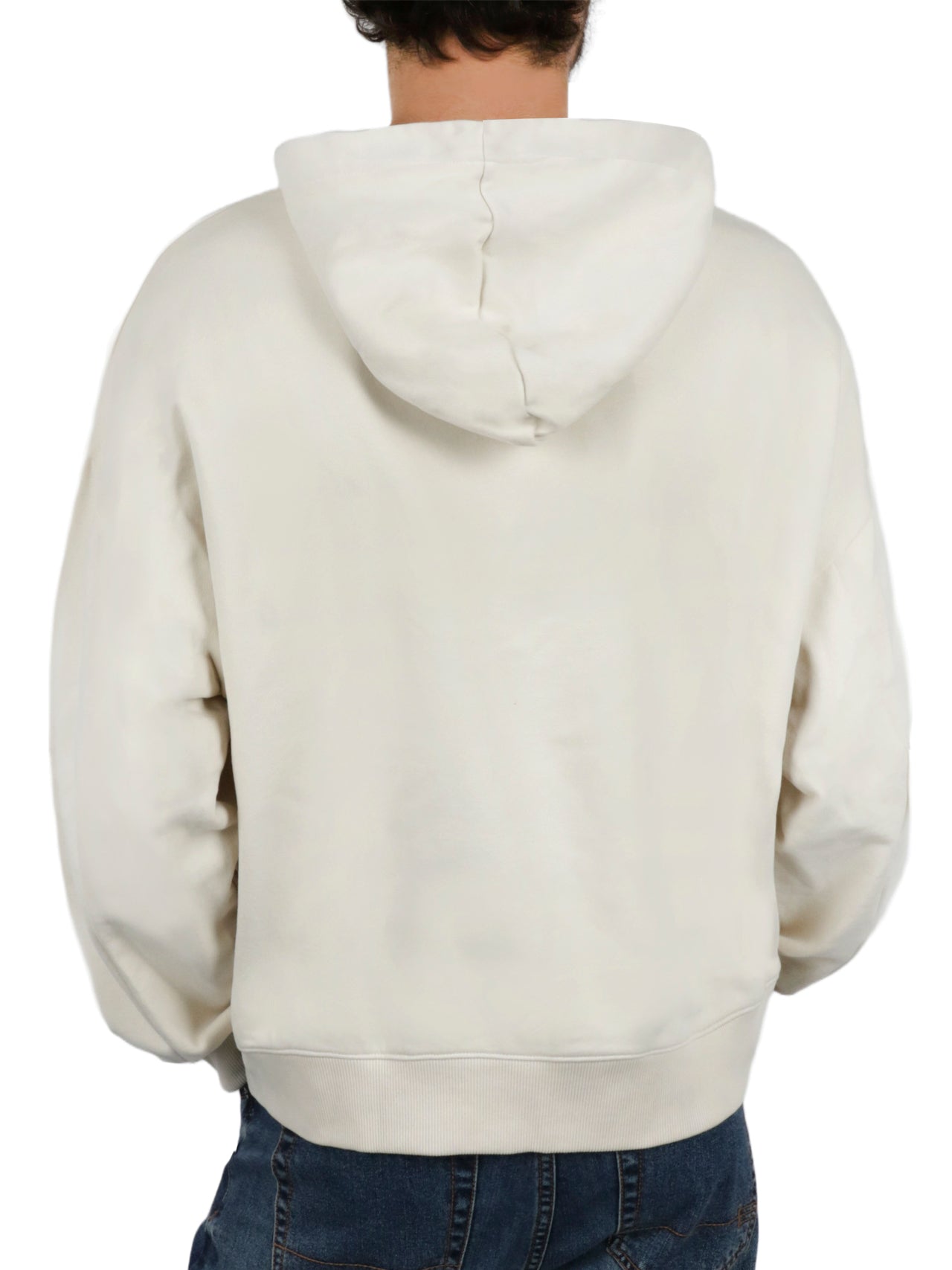  Calvin Klein Long Sleeves Relaxed Stencil Suede PO Hoody - Alpine Berry - Bonton