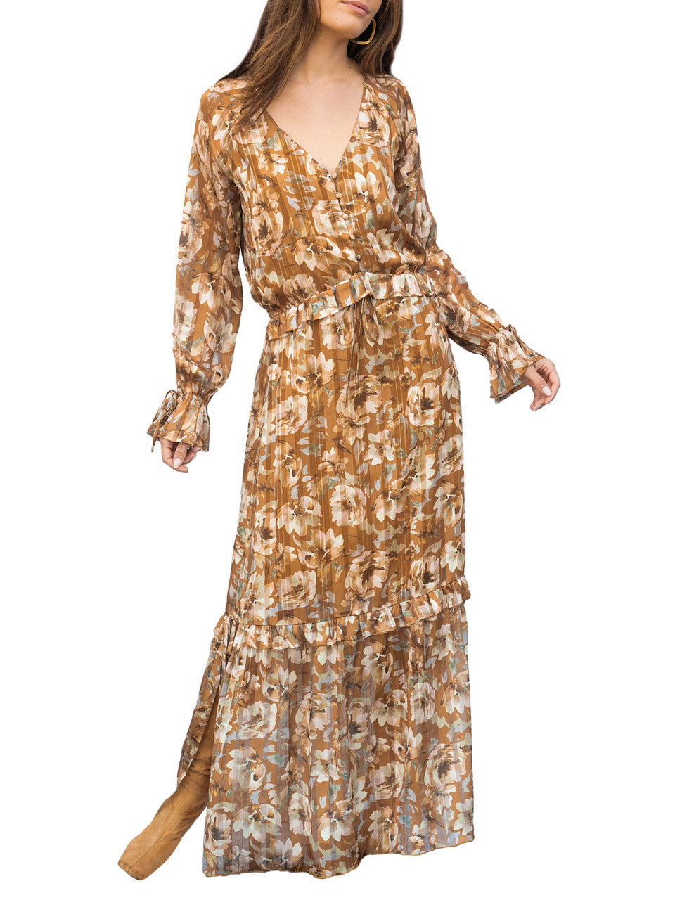  Lorissa Maxi Dress - Brown Multi - Bonton