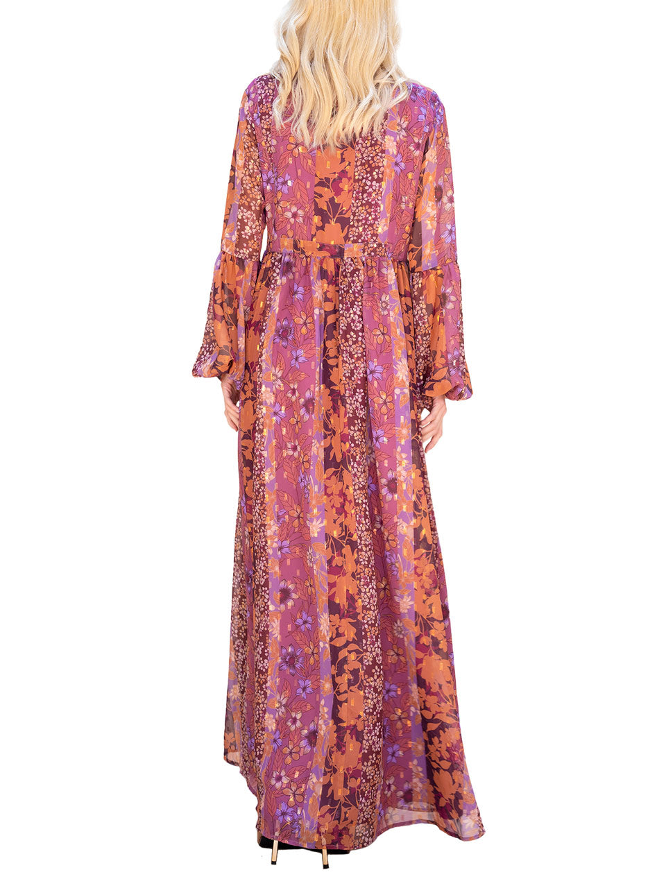  Blosuon Maxi Dress - Multi Color Pink - Bonton
