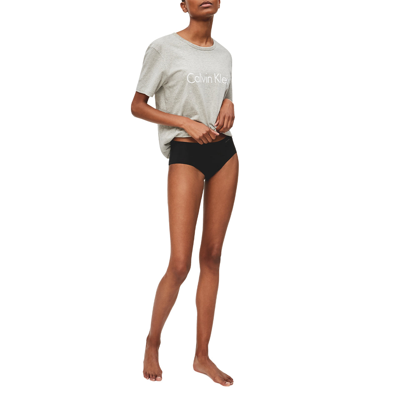  Calvin Klein Invisibles Stretch Hipster - Grey Heather - Bonton